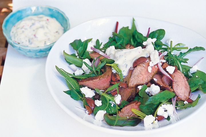 Cooking Salads Moroccan lamb & feta salad