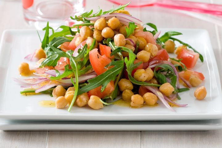 Cooking Salads Moroccan tomato and chickpea salad