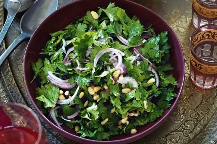 Cooking Salads Parsley, pine nut & currant salad
