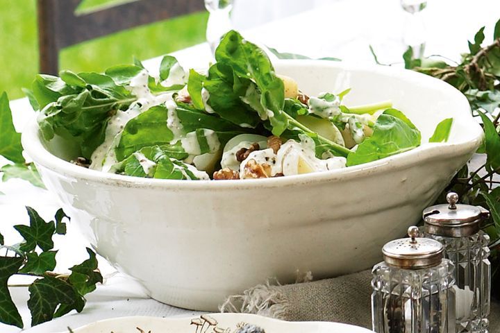 Cooking Salads Potato & rocket salad with toasted walnuts
