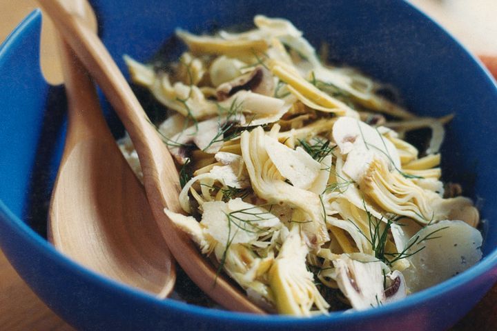 Cooking Salads Raw artichoke salad