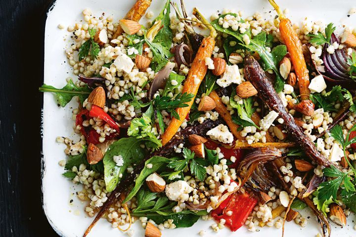 Cooking Salads Roast vegetable and buckwheat salad