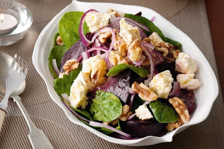 Cooking Salads Roasted beetroot and feta salad