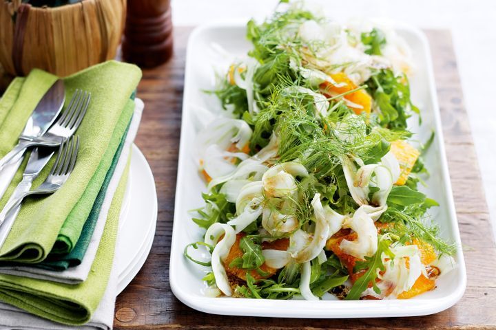 Cooking Salads Rocket salad with orange & fennel