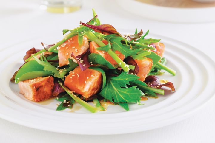Cooking Salads Salmon & asparagus salad