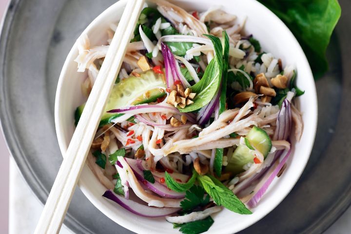 Cooking Salads Smoked chicken & wild rice salad