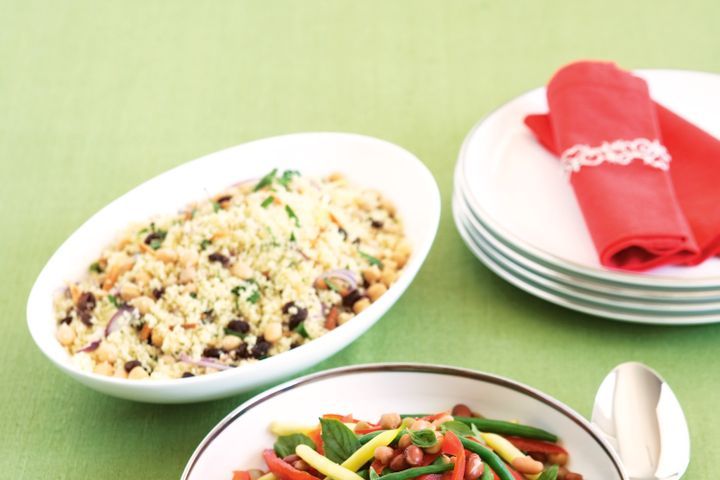 Cooking Salads Sultana and almond couscous salad