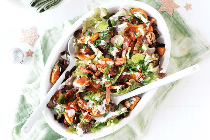 Cooking Salads Sweet potato salad with buttermilk dressing