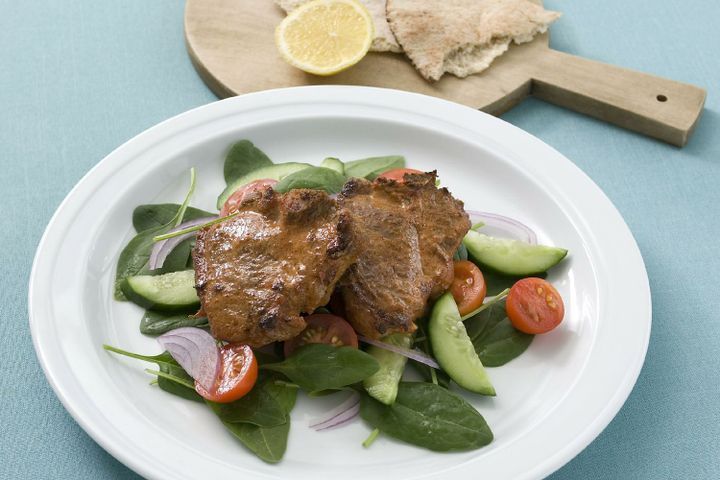 Cooking Salads Tandoori lamb salad