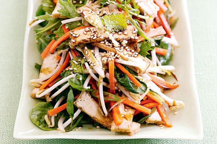 Cooking Salads Teriyaki tofu salad