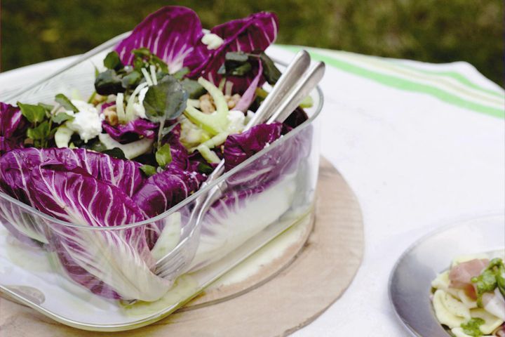 Cooking Salads Treviso, fennel & walnut salad