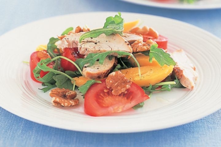 Cooking Salads Turkey and mango salad