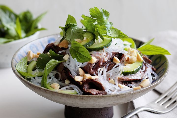 Cooking Salads Vietnamese beef noodle salad