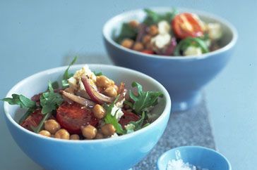 Cooking Salads Warm chickpea salad