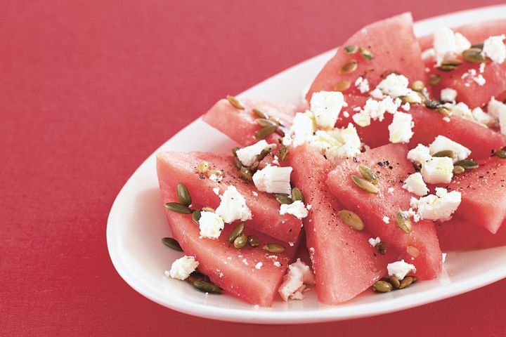 Cooking Salads Watermelon and feta salad