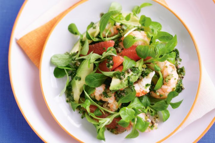 Cooking Salads Yabby salad with a herb dressing