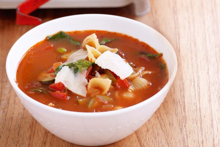 Cooking Soups Autumn tomato and vegetable soup