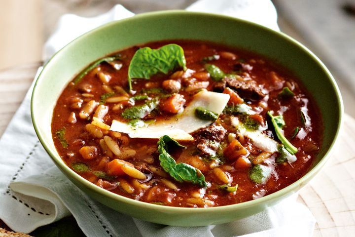 Cooking Soups Beef-cheek minestrone