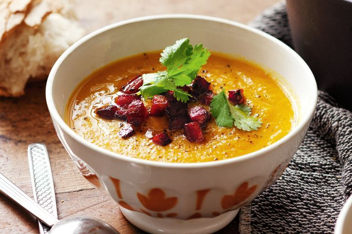 Cooking Soups Carrot & chorizo soup