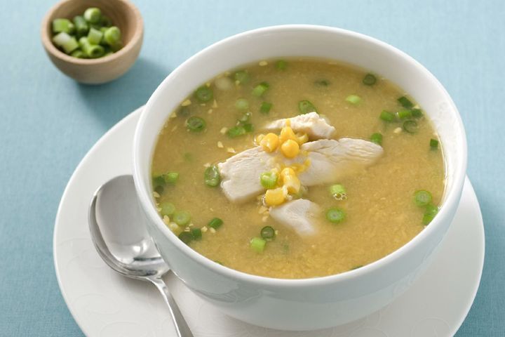 Cooking Soups Chicken and sweet corn soup