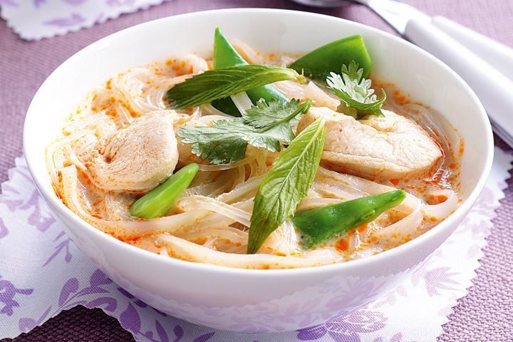 Cooking Soups Chicken noodle laksa