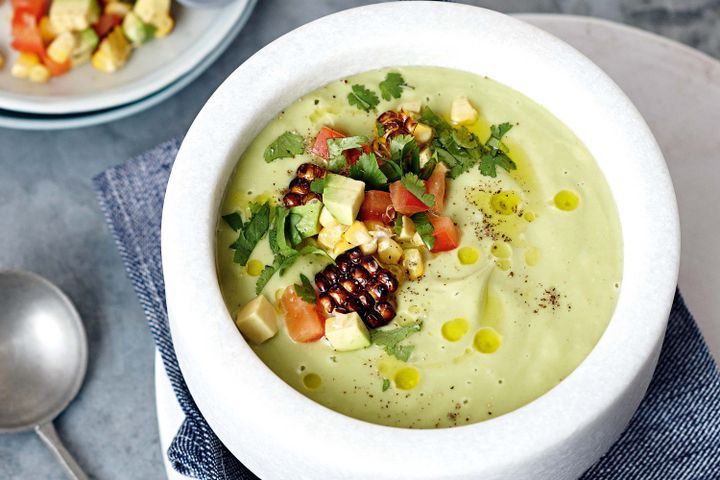 Cooking Soups Chilled Colombian avocado soup