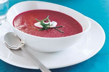 Cooking Soups Chilled beetroot and onion soup