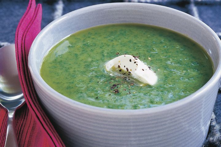 Cooking Soups Creamy spinach soup