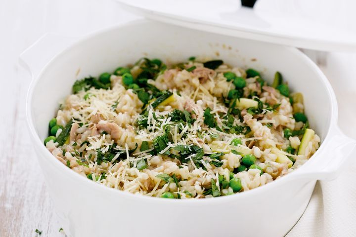 Cooking Soups Easy tuna risotto bake