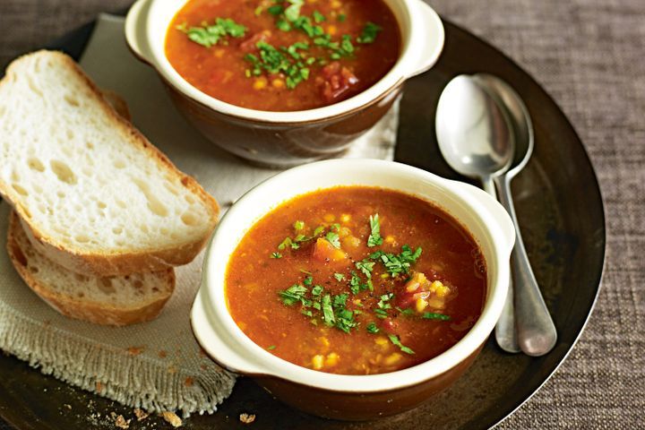 Cooking Soups Indian spiced red lentil soup