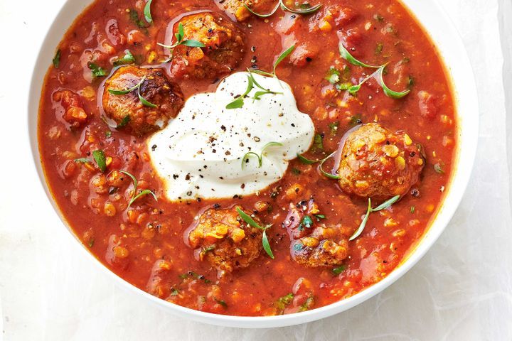 Cooking Soups Meatball, Lentil & Madras Soup