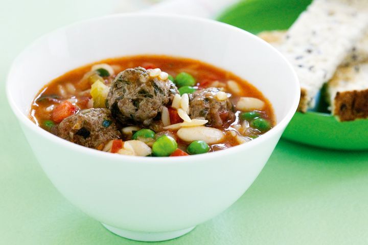 Cooking Soups Mini meatball minestrone