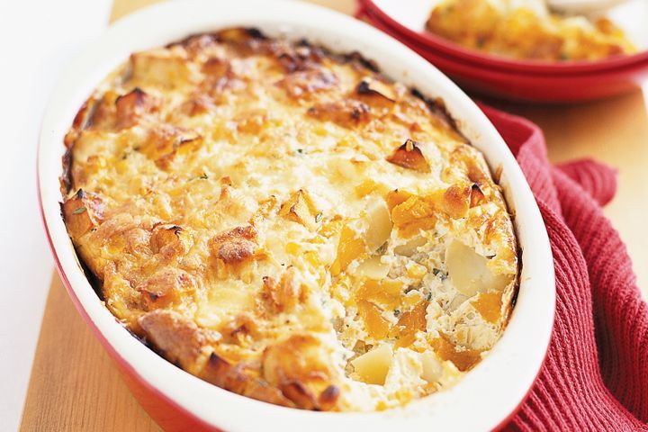 Cooking Soups Potato and pumpkin bake