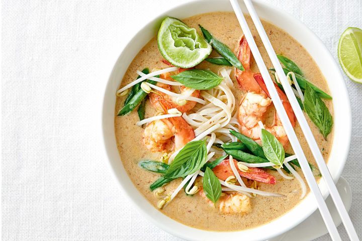 Cooking Soups Quick spicy prawn laksa