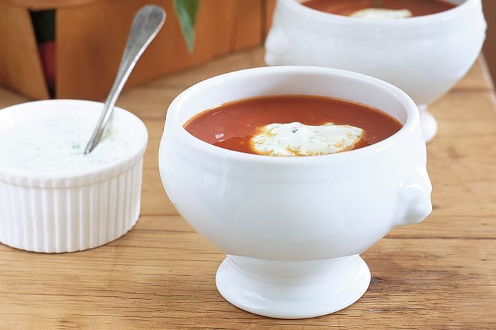 Cooking Soups Roasted tomato and lentil soup