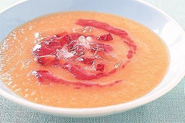 Cooking Soups Rockmelon & raspberry soup