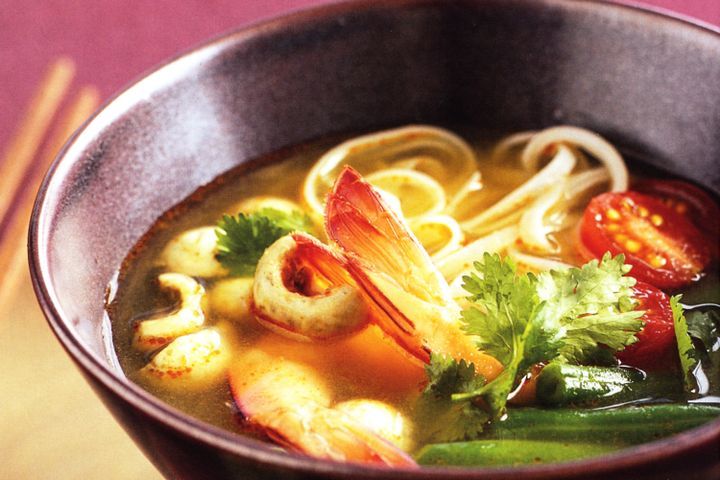 Cooking Soups Spicy prawn soup