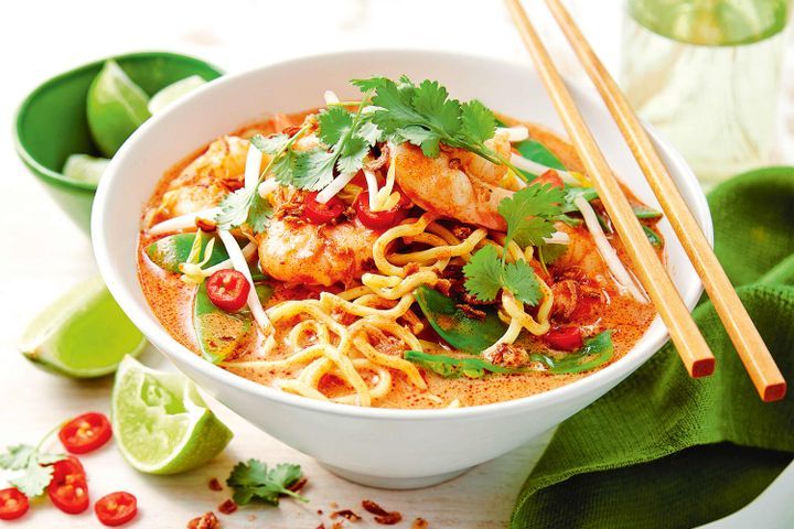 Cooking Soups Thai prawn and coconut soup