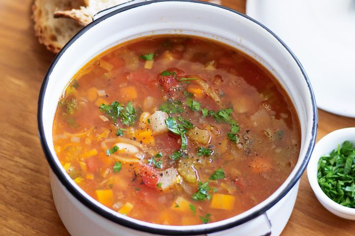 Cooking Soups Tuscan vegetable and bean soup