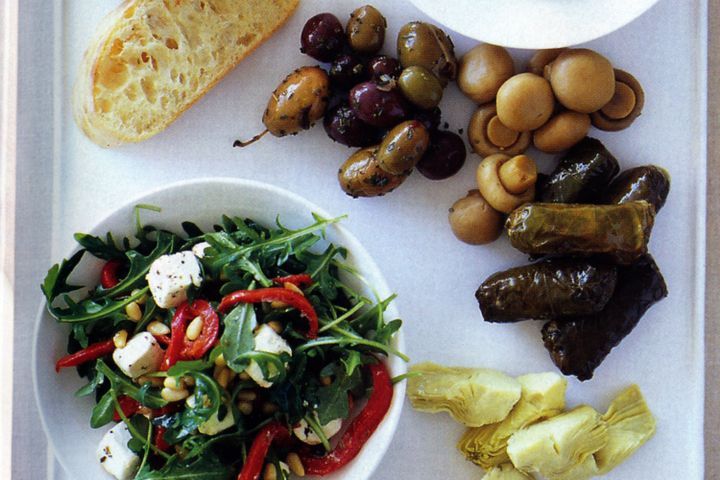 Cooking Vegetarian Antipasto platter