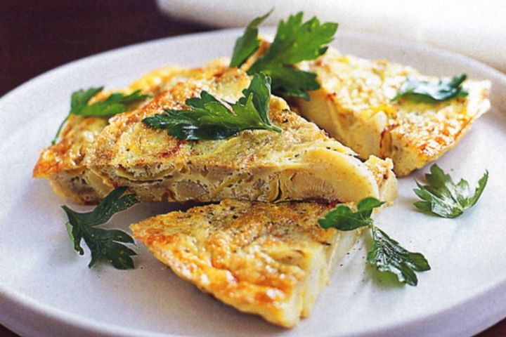 Cooking Vegetarian Artichoke & onion frittata