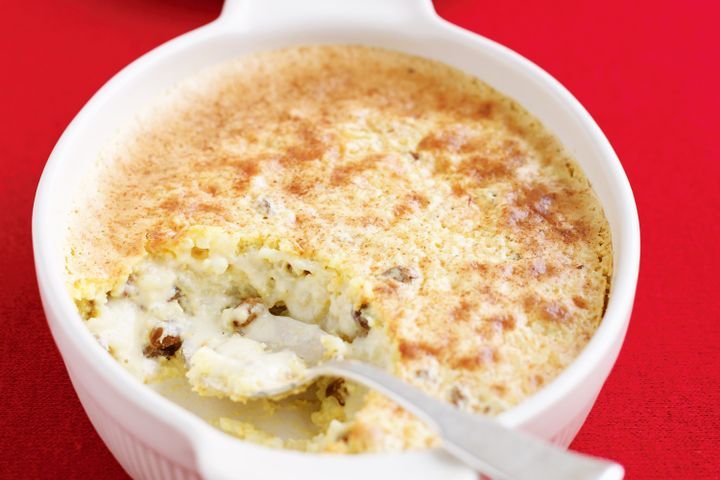 Cooking Vegetarian Baked rice pudding