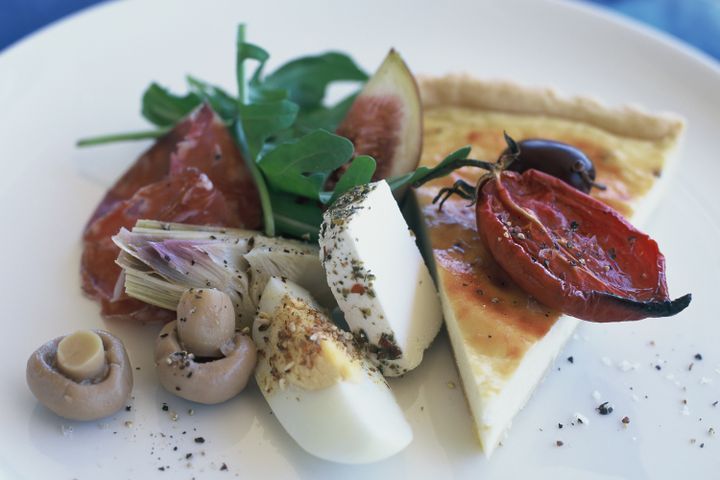 Cooking Vegetarian Baked ricotta tart