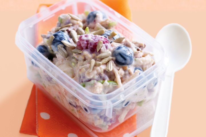 Cooking Vegetarian Berry and apple bircher muesli