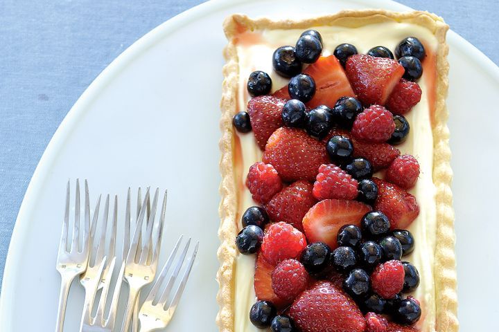 Cooking Vegetarian Berry and mascarpone tart