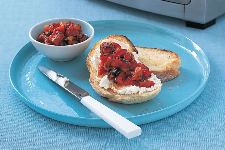 Cooking Vegetarian Bruschetta