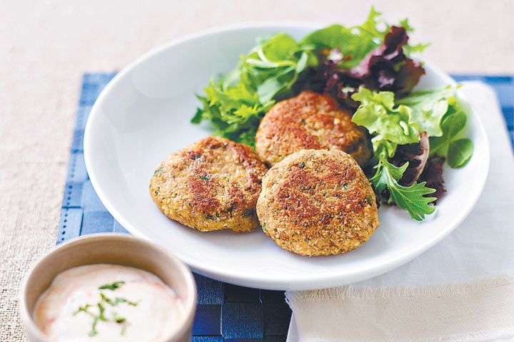 Cooking Vegetarian Cashew and lentil patties