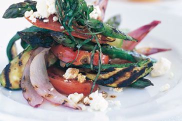 Cooking Vegetarian Chargrilled vegetable stack