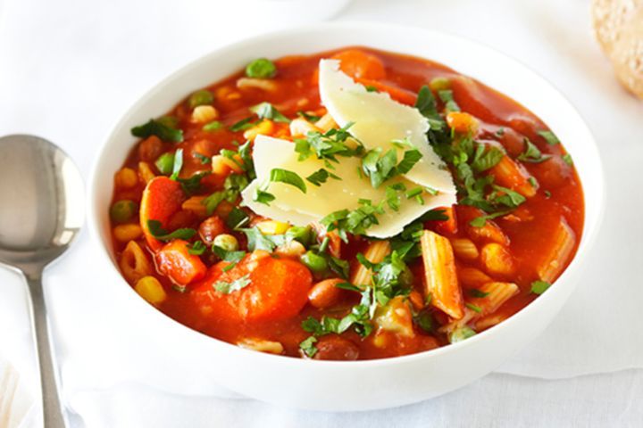 Cooking Vegetarian Cheats minestrone