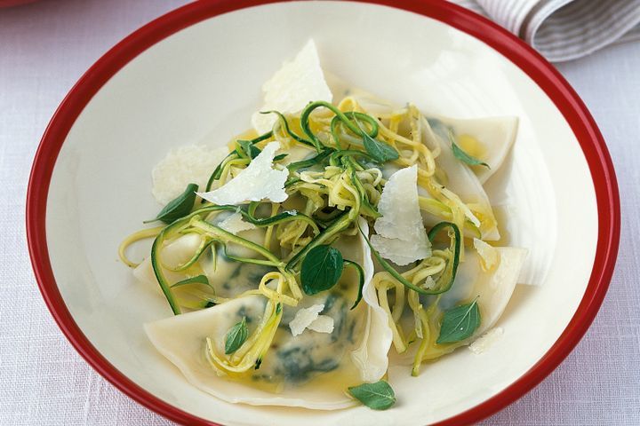 Cooking Vegetarian Cheats spinach and ricotta ravioli